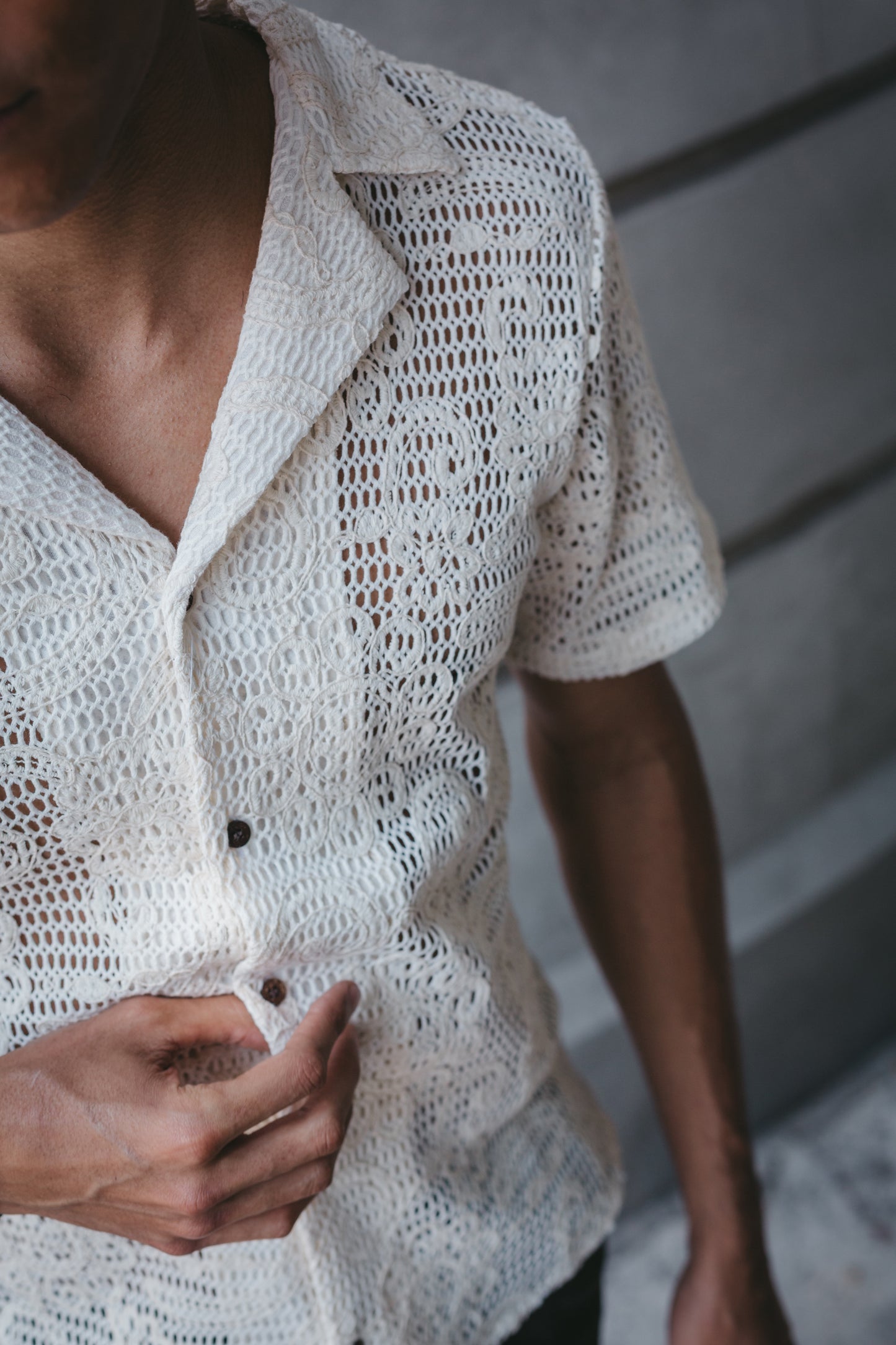 Camisa Tejido Primavera crudo