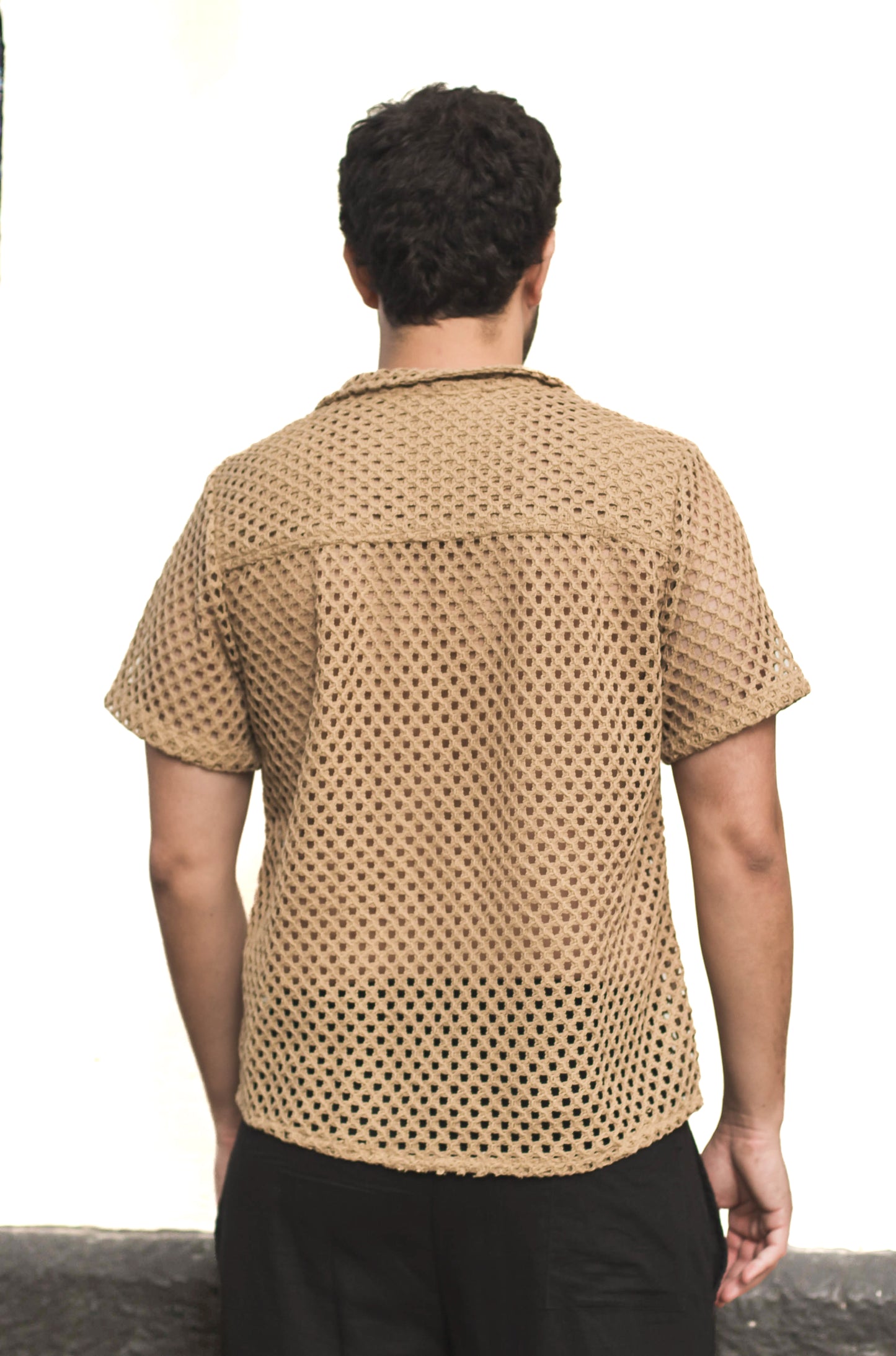 Camisa Gotas camel