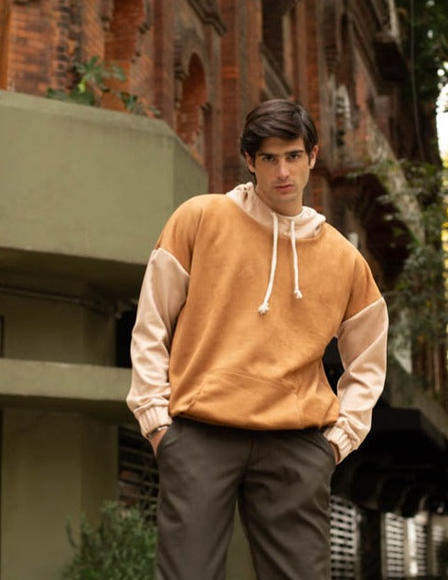 Sudadera Matching Camel